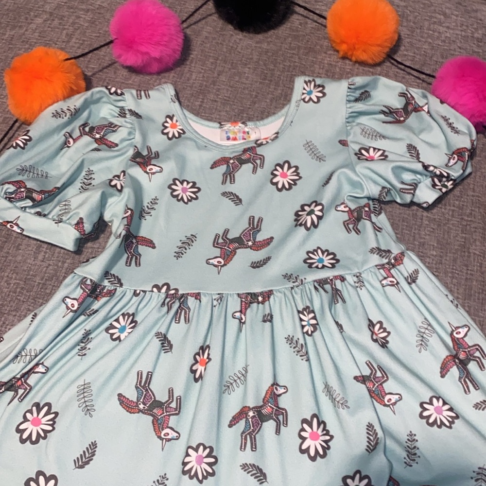 Dot Dot Smile Unicorn Skeleton Dress - Picture 3 of 7
